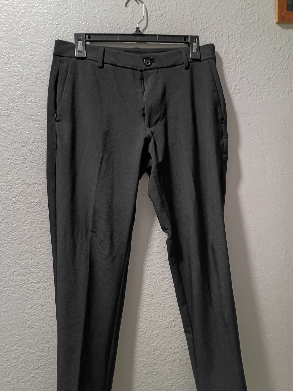 Van Heusen Black Slim Dress Pants for Men